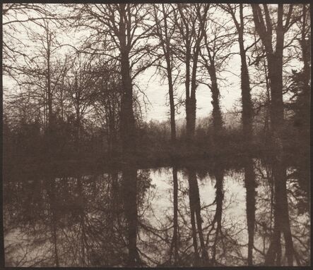 William Henry Fox Talbot, ‘Winter Trees Reflected in a Pond’, 1841-1842