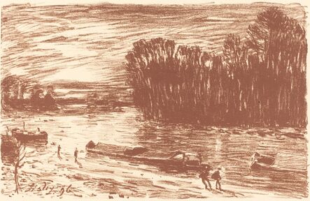 Alfred Sisley, ‘Banks of the Loing near Saint-Mammes (Bords du Loing, pres Saint-Mammes)’, 1896
