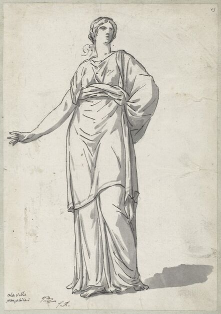 Jacques-Louis David, ‘Woman from the Villa Pamphili’, 1775/80