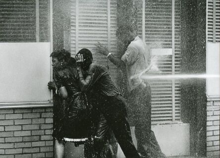 Charles Moore, ‘Alabama Fire Department Aims High-Pressure Water Hoses at Civil Rights Demonstrators, Birmingham Protests, ’, 1963