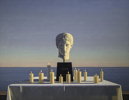 David Ligare, ‘Still Life with Polykleitian Head and Candles (Idea)’, 2018 