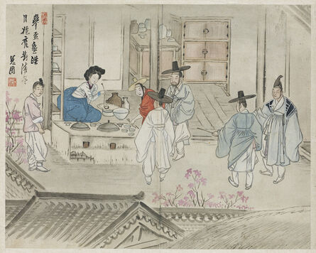 Shin Yun-bok 신윤복, ‘혜원전신첩 (Album of Genre Paintings by Shin Yunbok)’, 18th-19th century