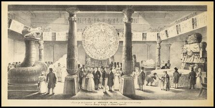 Augustine Aglio after John Flaxman, ‘Interior of the exhibition of antient Mexico at the Egyptian Hall Piccadilly’, 1845
