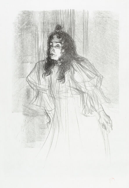 Henri de Toulouse-Lautrec, ‘MISS MAY BELFORT EN CHEVEUX (Miss May Belfort with her Hair Down)’, 1895