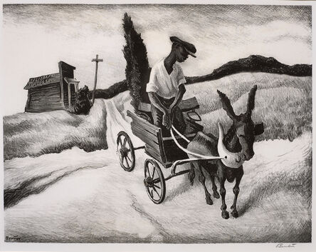 Thomas Hart Benton, ‘Lonesome Road’, 1938
