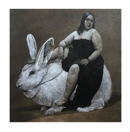 Ahmad Saber, ‘Woman & Rabbit’, 2020