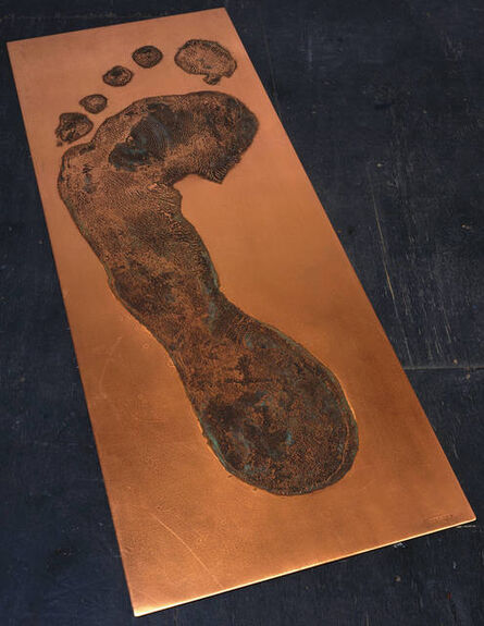 Jonathan Borofsky, ‘Foot Print in Copper (left)’, 1986