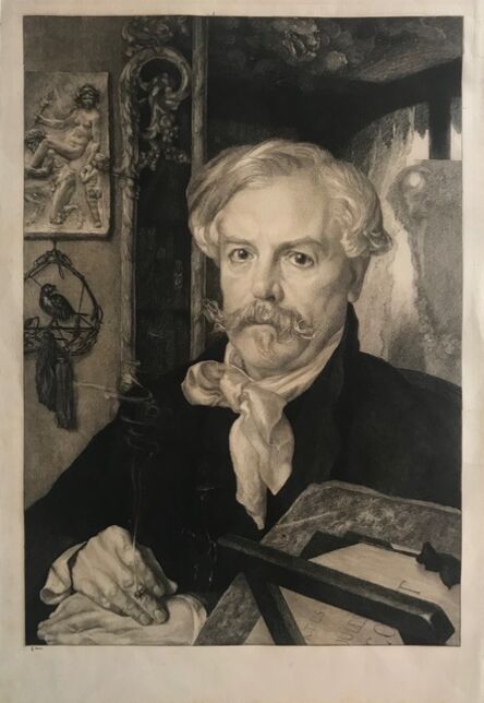 Félix Bracquemond, ‘Portrait of Edmond de Goncourt, vi/ix’, 1882