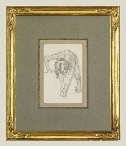 John Singer Sargent, ‘Figure Bending Over’, 1874