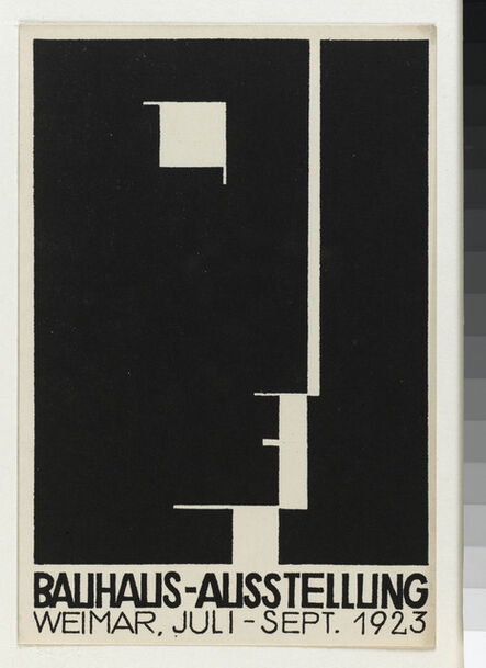 Herbert Bayer, ‘Carte postale pour l’exposition Bauhaus’, 1923