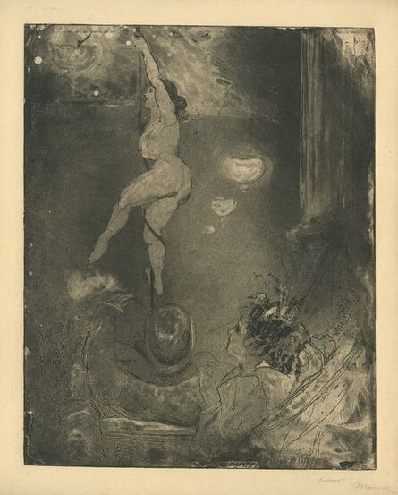 Charles Maurin, ‘[Acrobate au Cabaret, Ambiance]’, ca. 1890