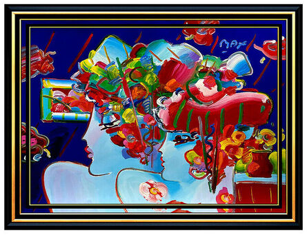 Peter Max, ‘BLUSHING BEAUTY PROFILES IN ROOM’, 1990