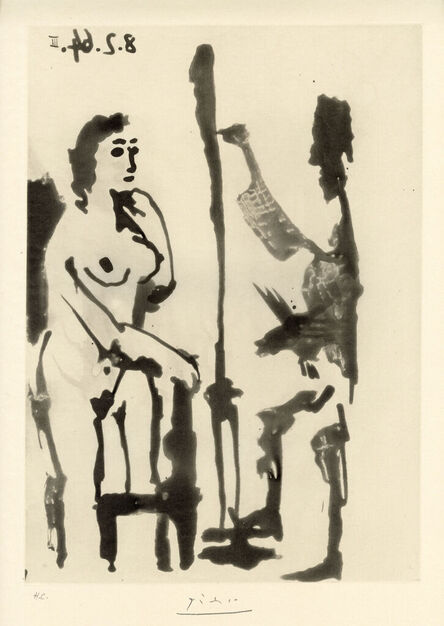 Pablo Picasso, ‘Peintre et Modele Accoude’, 1964