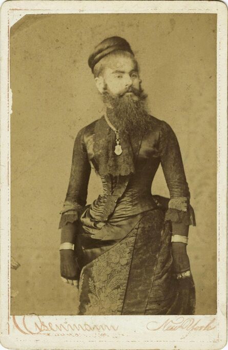 Unknown Photographer, ‘Bearded Lady, Carte de Visite’, ca. 1800