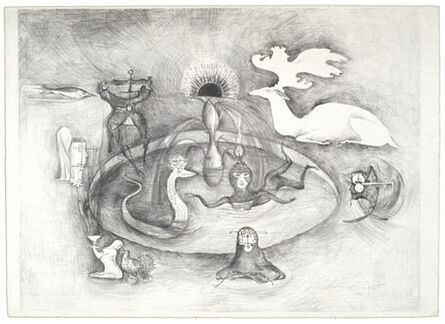 Leonora Carrington, ‘Stag at Mourn’, 1974