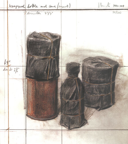 Christo, ‘Wrapped Bottle and Cans (project)’, 2004