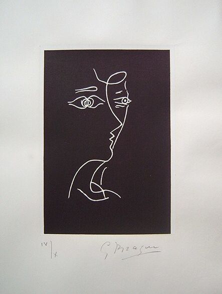 Georges Braque, ‘Profil, Tir a l'Arc’, 1960