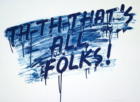 Mel Bochner, ‘That's All Folks!’, 2014