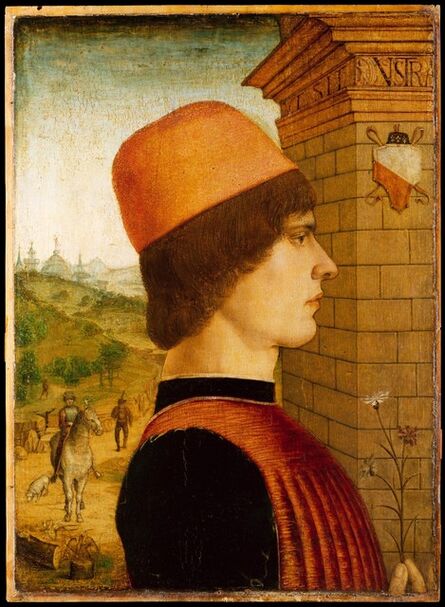Attributed to the Maestro delle Storie del Pane, ‘Portrait of a Man, possibly Matteo di Sebastiano di Bernardino Gozzadini’, ca. 1494