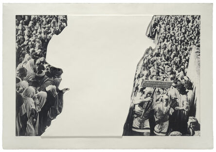 John Baldessari, ‘Crowds with Shape of Reason Missing: Example 3’, 2012