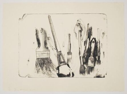 Jim Dine, ‘Brushes Drawn on Stones #2’, 2010