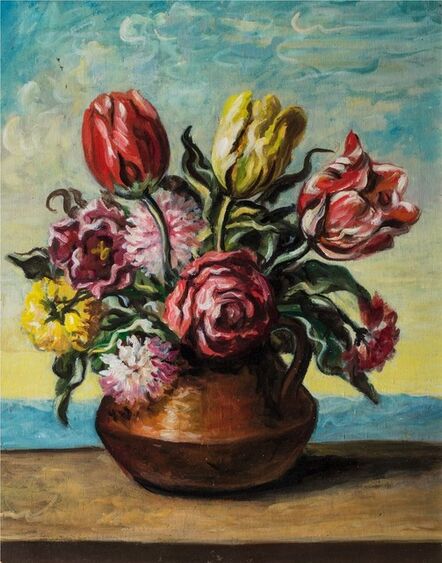 Giorgio de Chirico, ‘Vase with flowers’, 1951