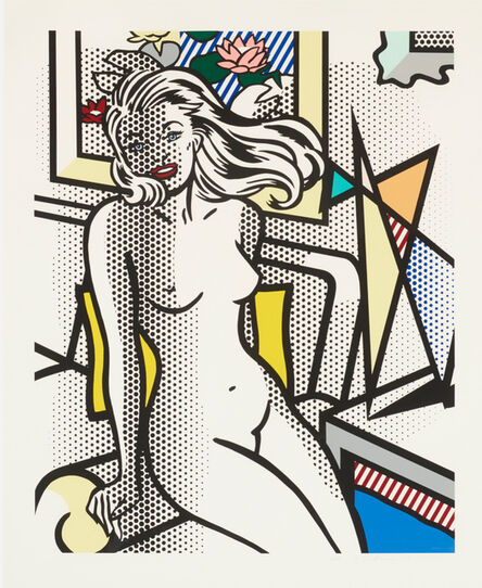 Roy Lichtenstein, ‘Roy Lichtenstein 'Nude with Yellow Pillow' Relief Print 1994’, 1994