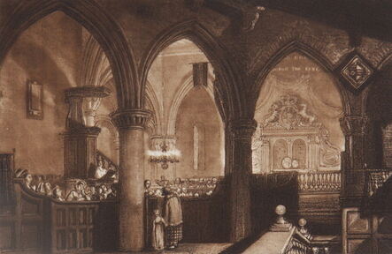 J. M. W. Turner, ‘Interior of a Church’, 1819