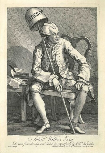 William Hogarth, ‘John Wilkes Esqr.’, 1763