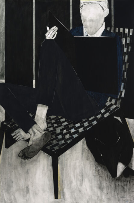Iris Schomaker, ‘Untitled (Fox/ man/ checkered chair)’, 2014