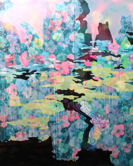 Hidenori Ishii, ‘The Black Lake II (A Blue Landscape)’, 2015