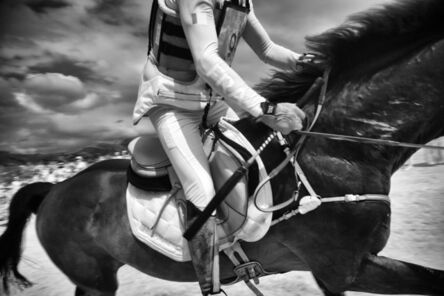 David Burnett, ‘An Equestrian Rider Cuts a Corner, Rio Olympics’, 2016