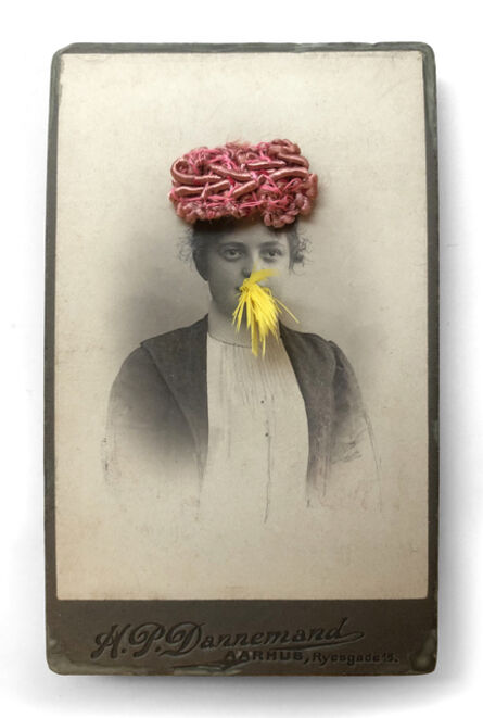 Gary Brotmeyer, ‘Woman in a Pink Hat Eating a Canary Nº3’, 1997