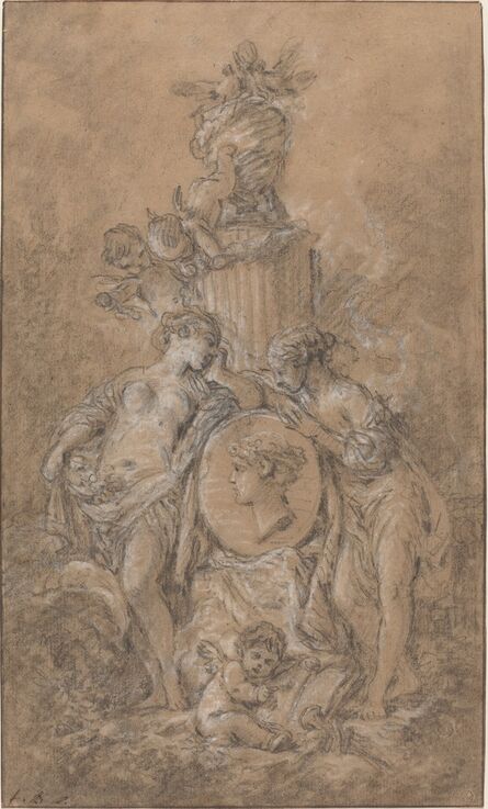 François Boucher, ‘Design for a Funeral Monument’, ca. 1767