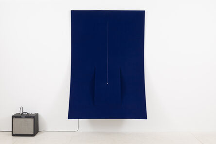 Naama Tsabar, ‘Work on Felt (Variation 21) Dark Blue’, 2019