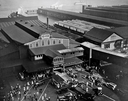 Berenice Abbott, ‘Hoboken Ferry Terminal, New York’, 1935