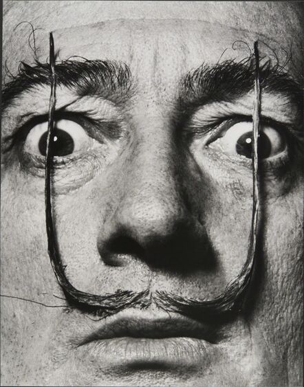 Philippe Halsman, ‘Like Two Erect Sentries, My Mustache Defends the Entrance to My Real Self, Dalí's Mustache’, 1954