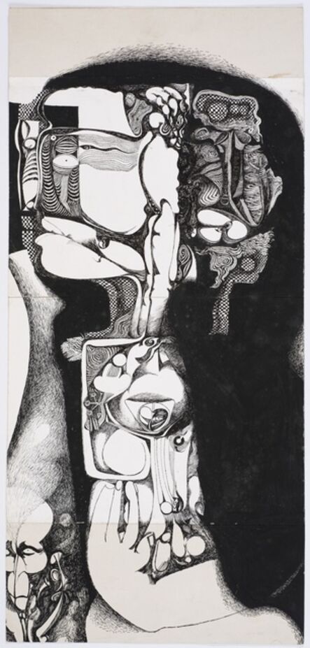Ibrahim El-Salahi, ‘Detail study of Reborn Sounds of Childhood Dreams II’, 1978