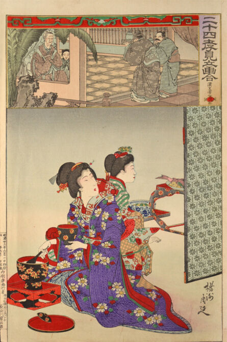Toyohara Chikanobu, ‘Kan Buntei (Han Wendi)’, 1890