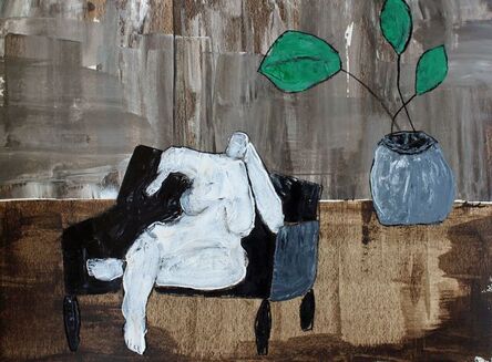 Laura Dargan, ‘Lady with Plant’