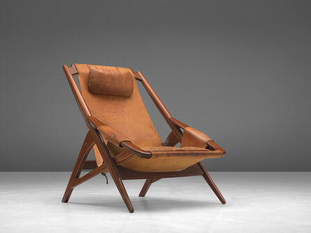 W.D. Andersag, ‘Lounge Chair in Patinated Cognac Leather’, 1960s