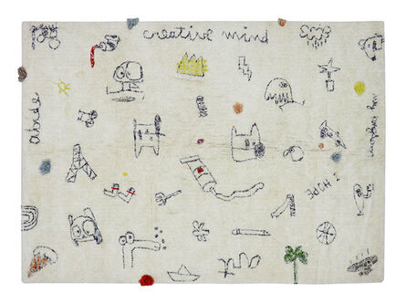 Edgar Plans, ‘Edgar Plans, handmade textile rug "Wall Notes"’, 2021