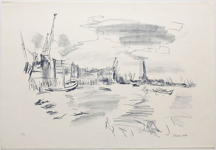 Oskar Kokoschka, ‘Port of London II’, 1967