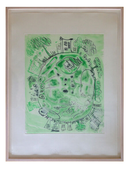 Carroll Dunham, ‘Untitled Monotype (Green #2)’, 1997