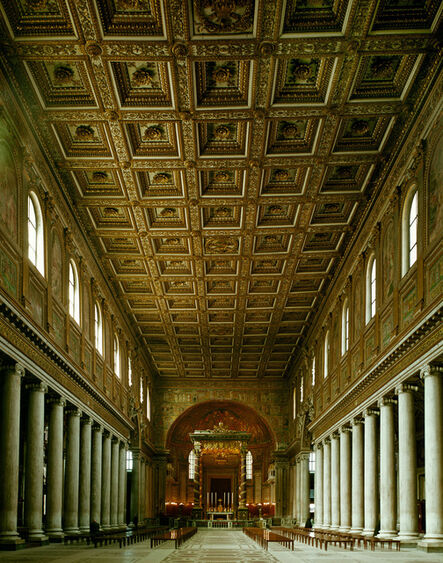 ‘Santa Maria Maggiore (Interior view of nave toward apse)’, ca. 400s /1400s