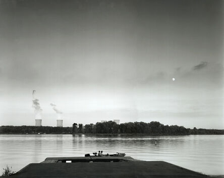 Timothy Rice, ‘Three Mile Island #6, Moonrise over TMI, Lake Frederick Recreational Area, Goldsboro, PA’, 1996  1997