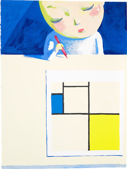 Liu Ye 刘野, ‘Girl with Mondrian’, 2001