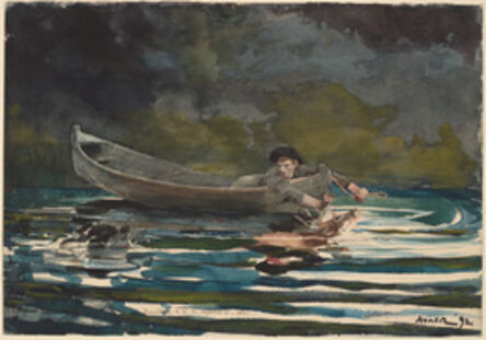 Winslow Homer, ‘Sketch for "Hound and Hunter"’, 1892
