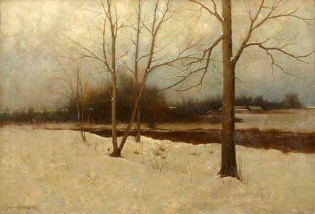 Arthur Hoeber, ‘Winter Stream’, ca. 1895