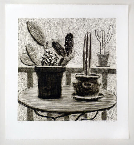 David Hockney, ‘Cacti on Terrace’, 1998